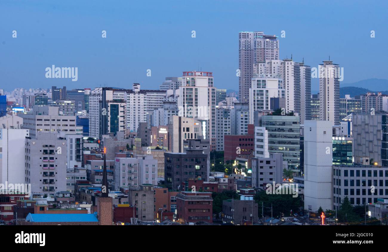 the scenery of Yeongdeungpo-gu, Seoul Stock Photo
