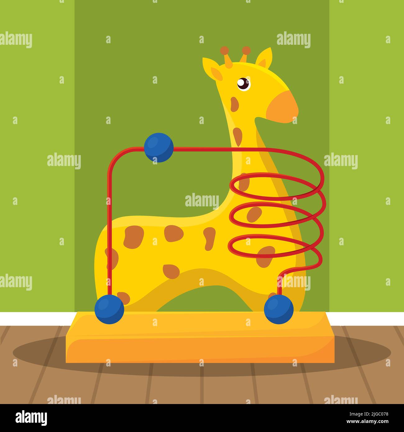 Background giraffe toys vector illustration Stock Vector Image & Art Alamy