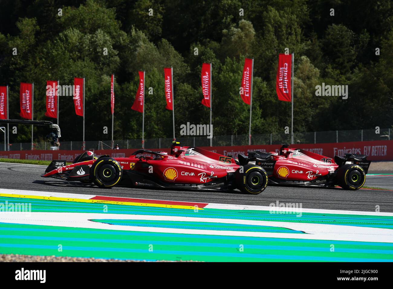 Ferrari F1 2022 car poster F1-75 | Charles Leclerc Carlos Sainz