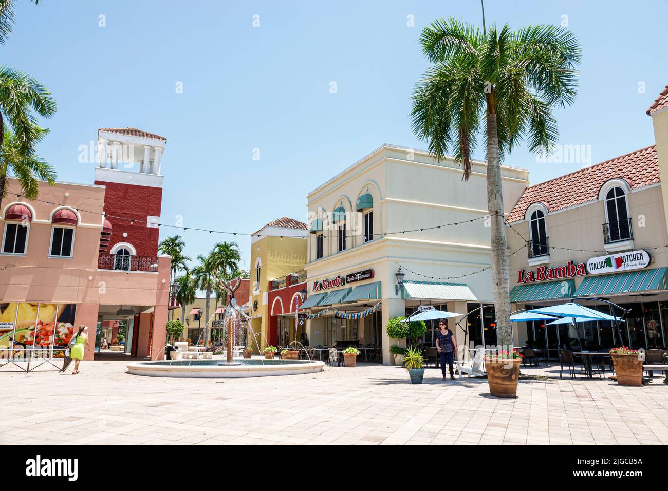 Estero Florida,Miromar Outlet factory outlets designer name brand shopping mall Stock Photo