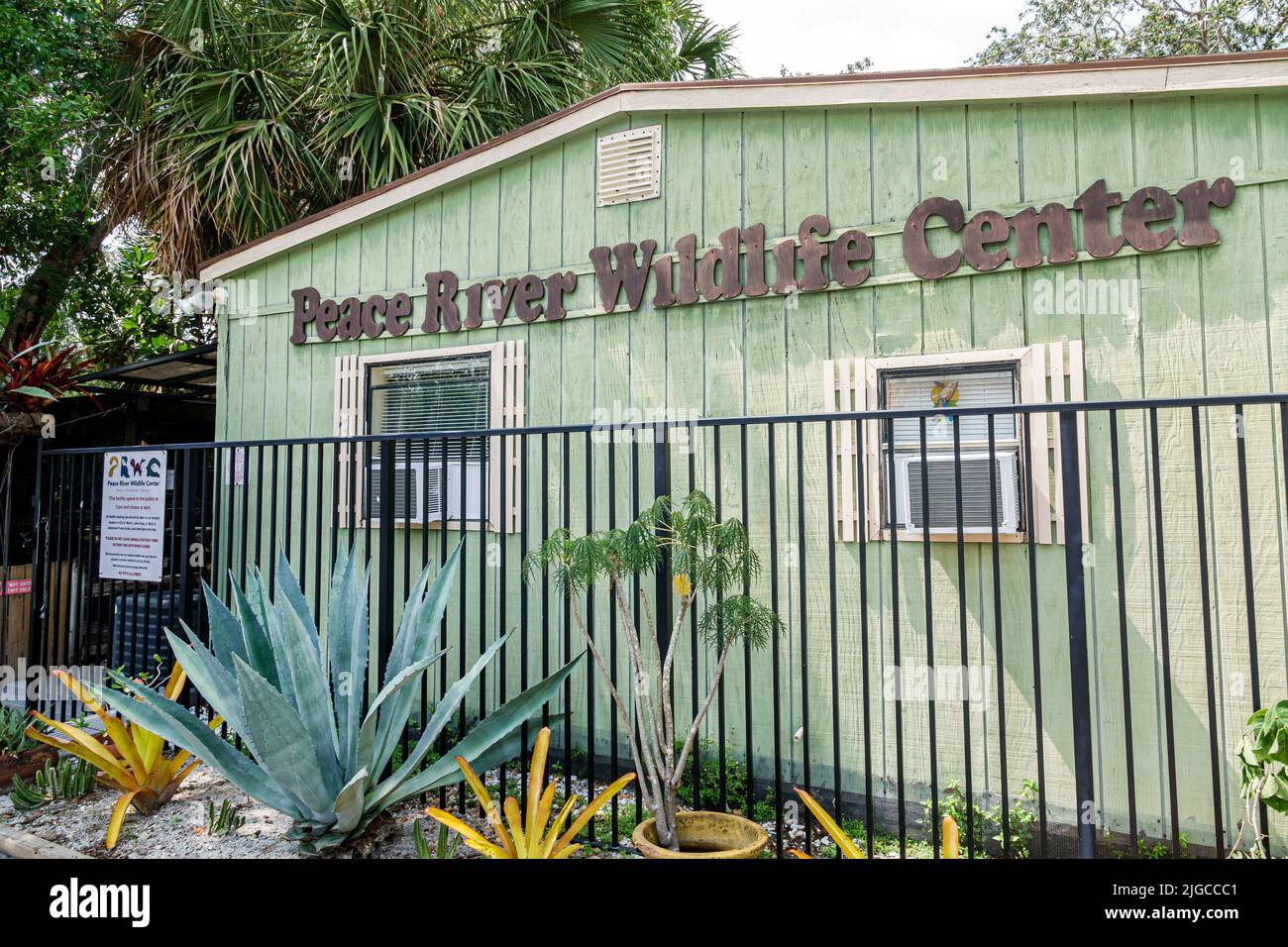 Punta Gorda Isles Florida,Charlotte Harbor Ponce de Leon Park Peace River Wildlife Center centre,rehabilitation rehabilitating education non-profit re Stock Photo