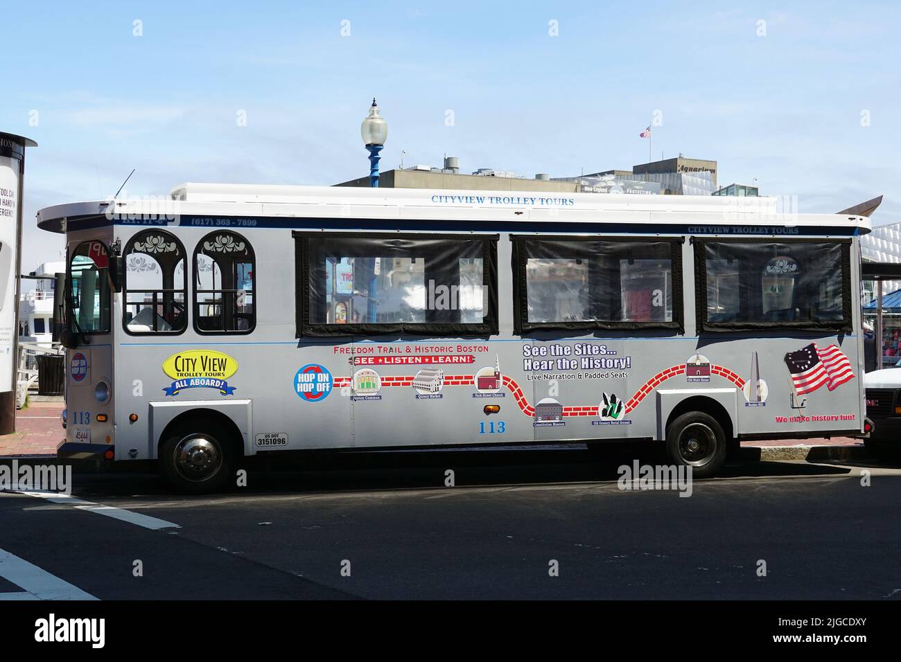 tourist bus, Boston, Massachusetts, USA, North America Stock Photo Alamy