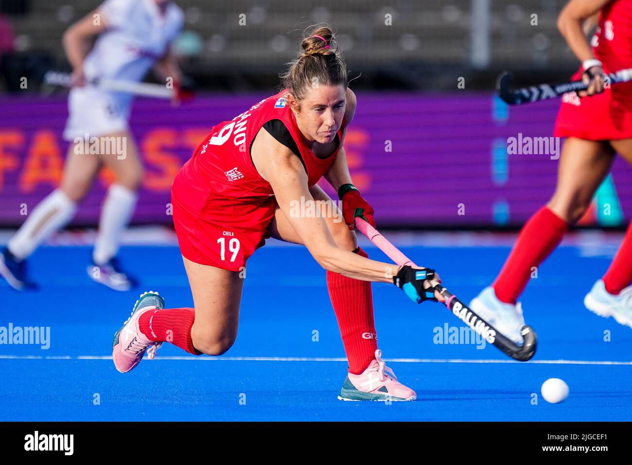 AMSTELVEEN, NETHERLANDS JULY 9 Agustina Solano of Chile during the