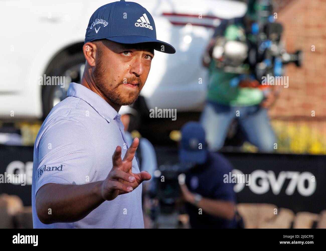 Xander Schauffele finishes as the overnight leader during day three of