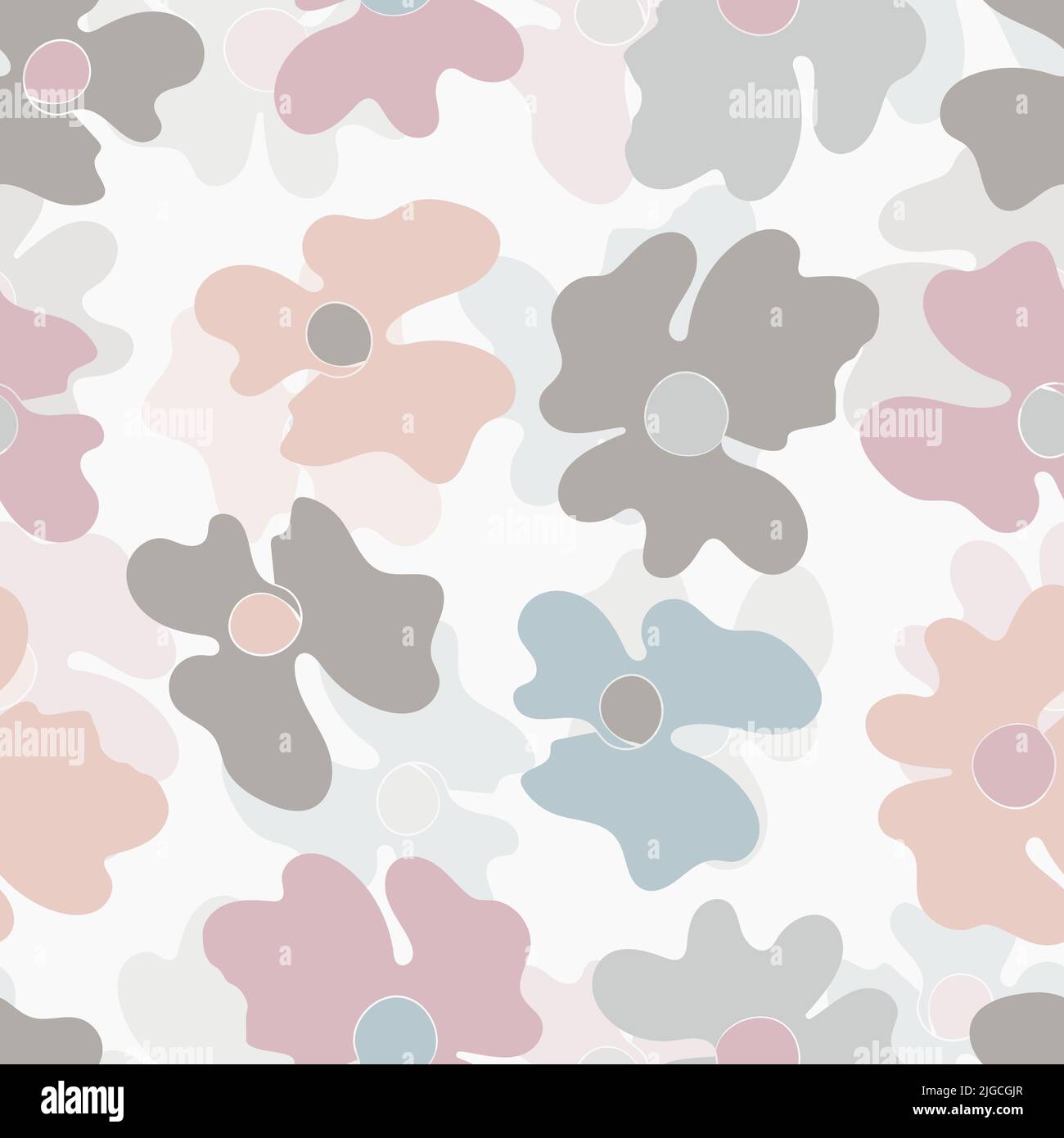 Seamless floral pattern with roses based on traditional folk art ...