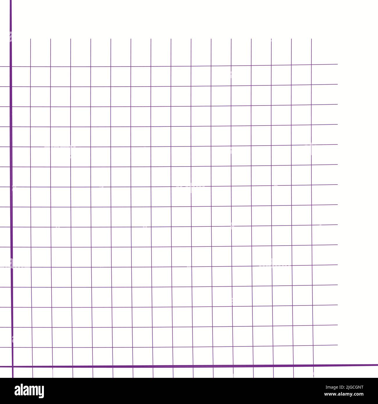 Grid paper. Mathematical graph. Cartesian coordinate system with x-axis ...