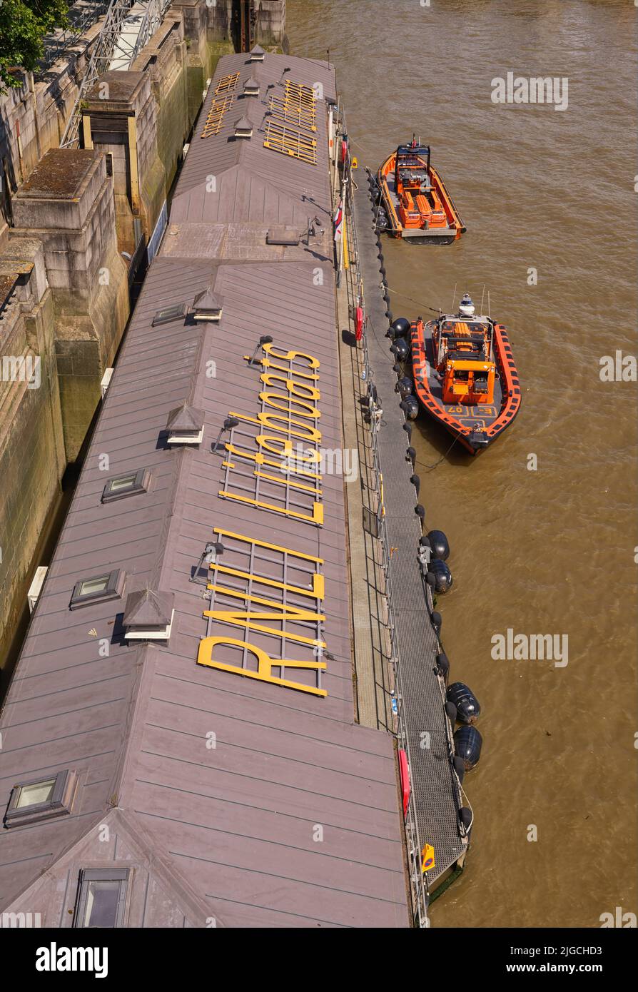 Rnli Rib Engine Thames ribs hi-res stock photography and images - Alamy