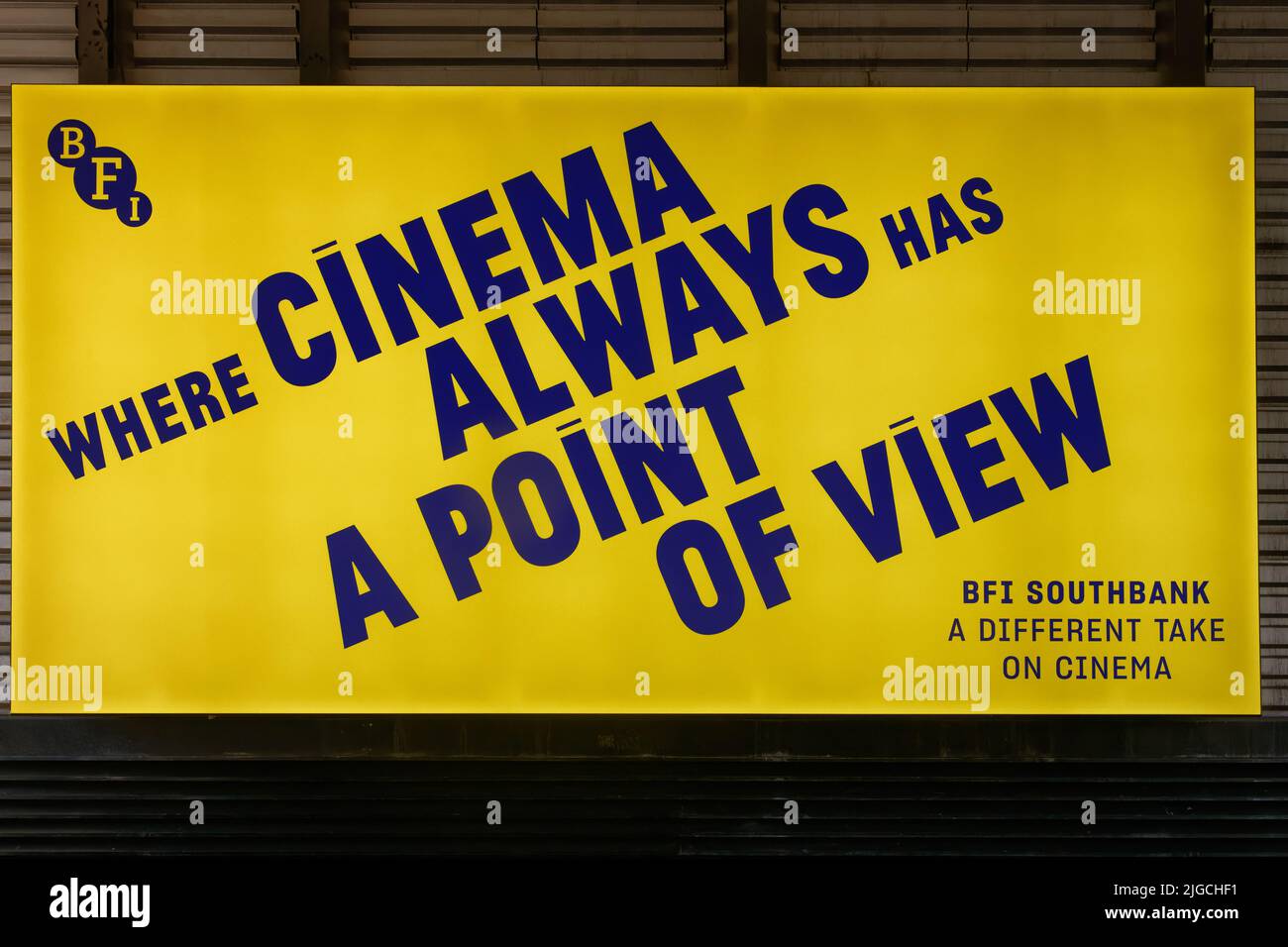 Posfer for the BFI British Film Institute promoting cinema Stock Photo