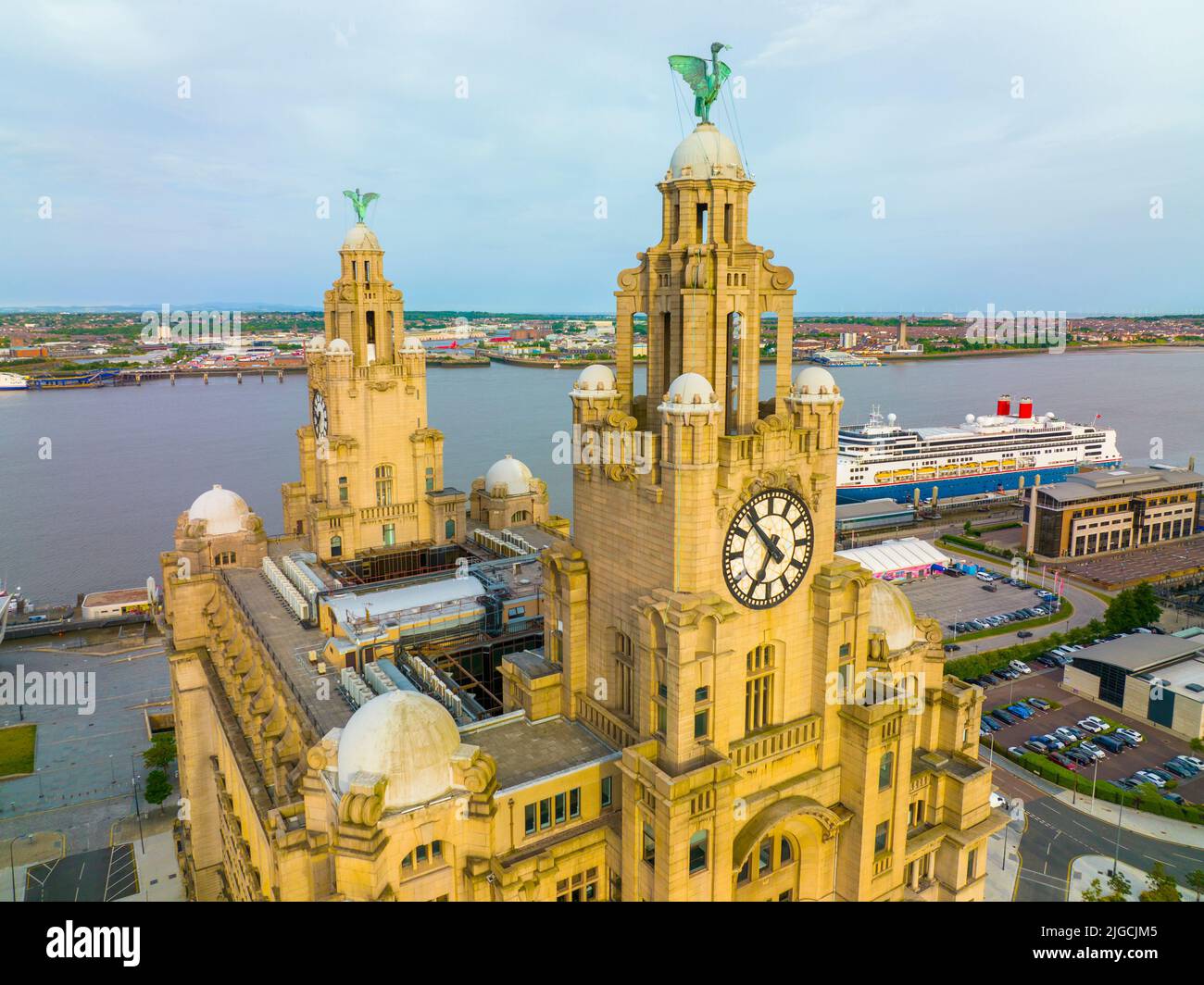 Royal Liver Building was built in 1911 on Pier Head in Liverpool