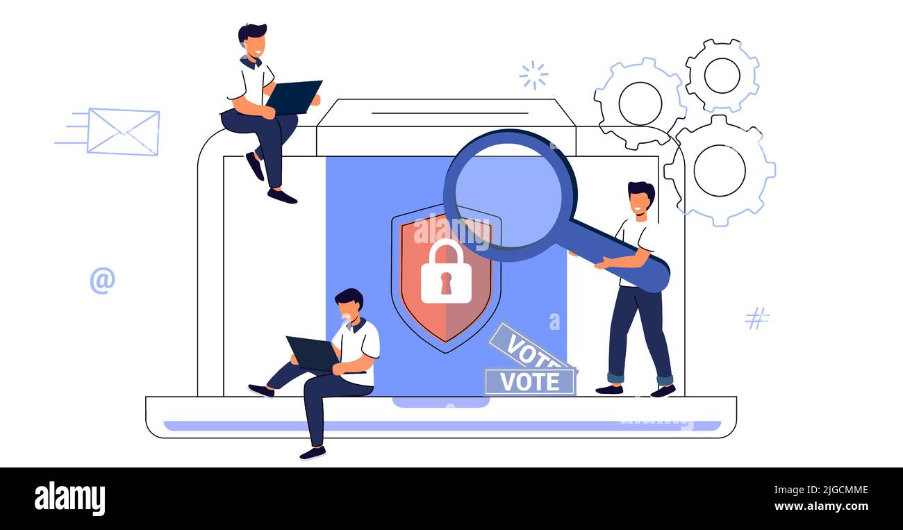 E-voting concept Survey vote online Election and voting Citizens choice ...