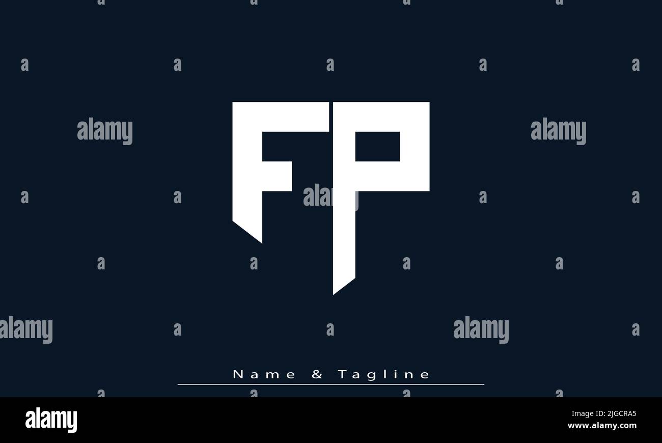 Alphabet letters Initials Monogram logo FP , PF Stock Vector Image ...