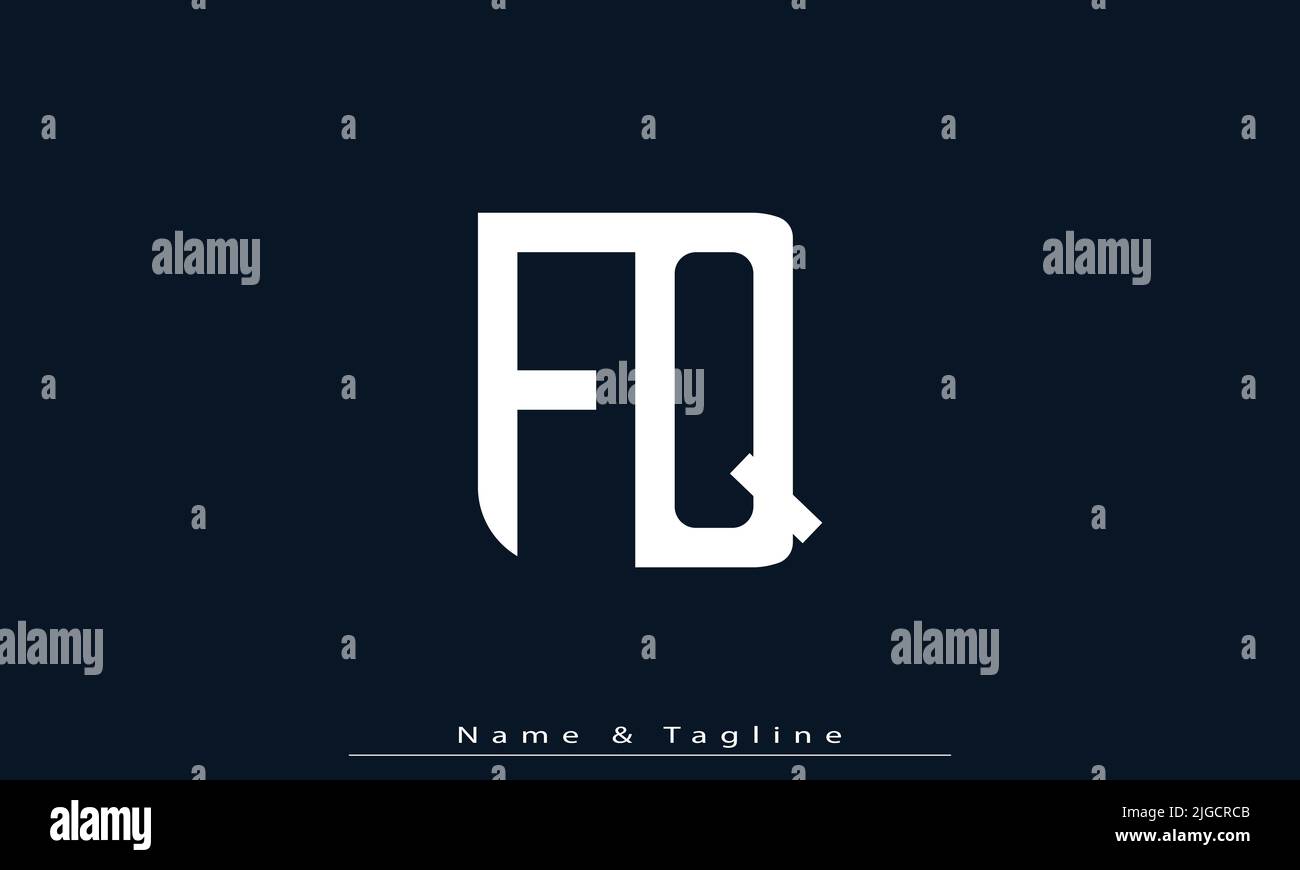 Alphabet letters Initials Monogram logo FQ , QF Stock Vector