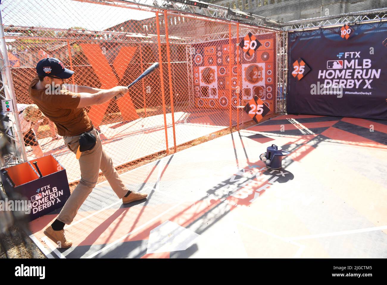 EDITORIAL USE ONLY Spectators at the FTX Major League Baseball Home Run