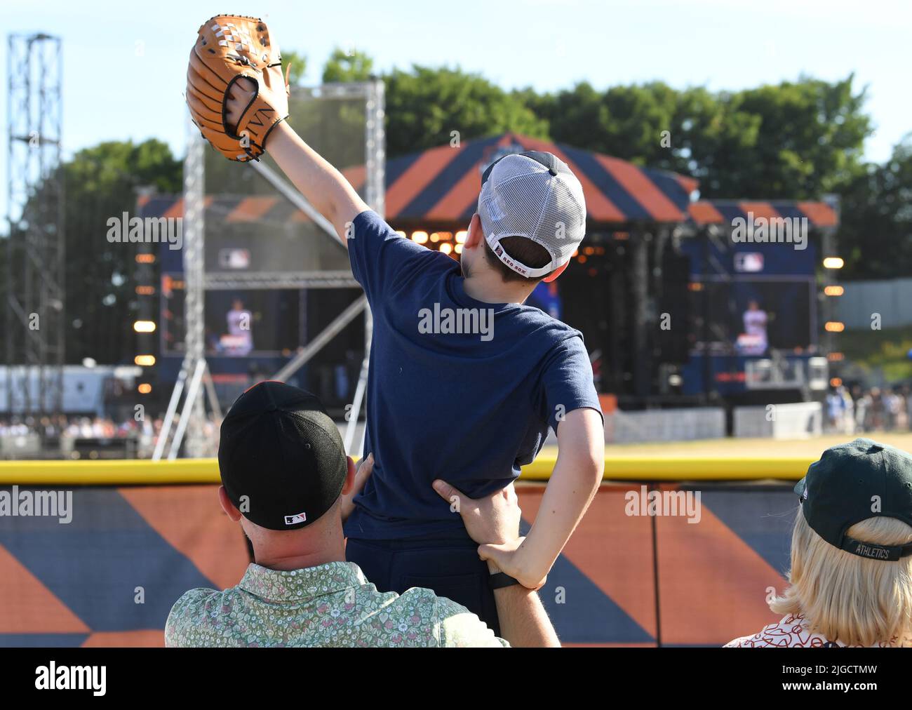EDITORIAL USE ONLY Spectators at the FTX Major League Baseball Home Run