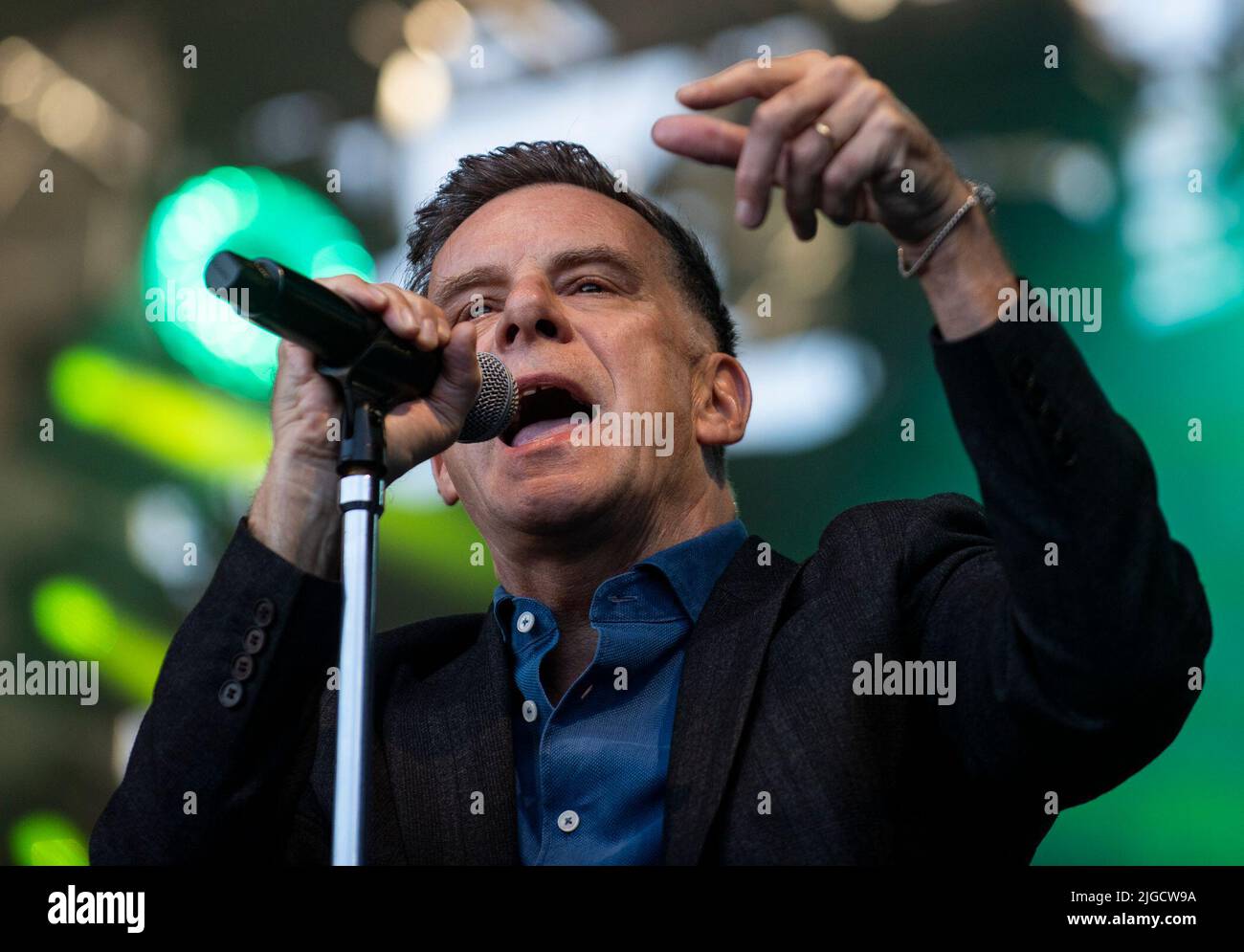 Edinburgh, UK. 09th July, 2022. Castle Concert - Deacon Blue 09/07/2022 Pic shows: Deacon Blue perform at Edinburgh Castle. Credit: Ian Jacobs/Alamy Live News Stock Photo