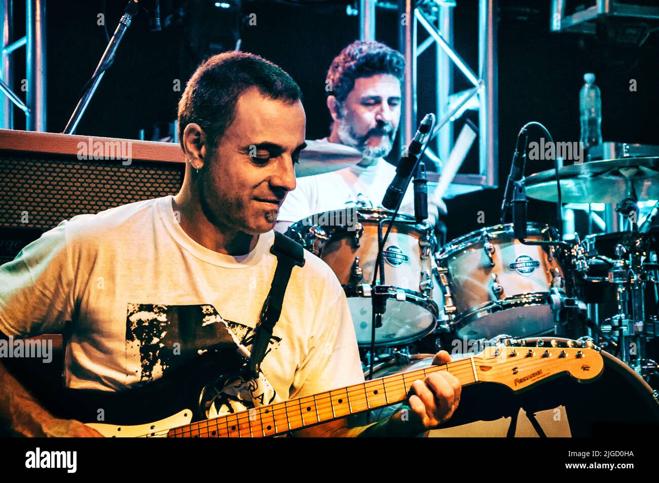 Nonpalidece - The reggae band in a live show in Argentina Stock Photo