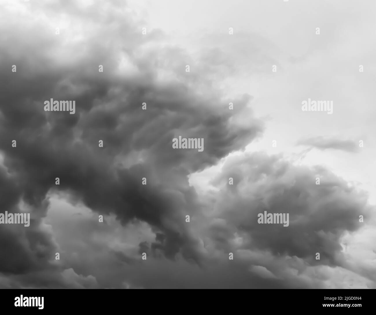 Gathering of rain clouds in the sky, dark clouds Stock Photo