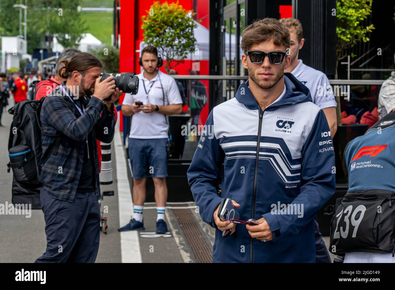 Spielberg, Austria, 09th Jul 2022, Pierre Gasly, from France competes for Scuderia AlphaTauri. Sprint Race, round 11 of the 2022 Formula 1 championship. Credit: Michael Potts/Alamy Live News Stock Photo