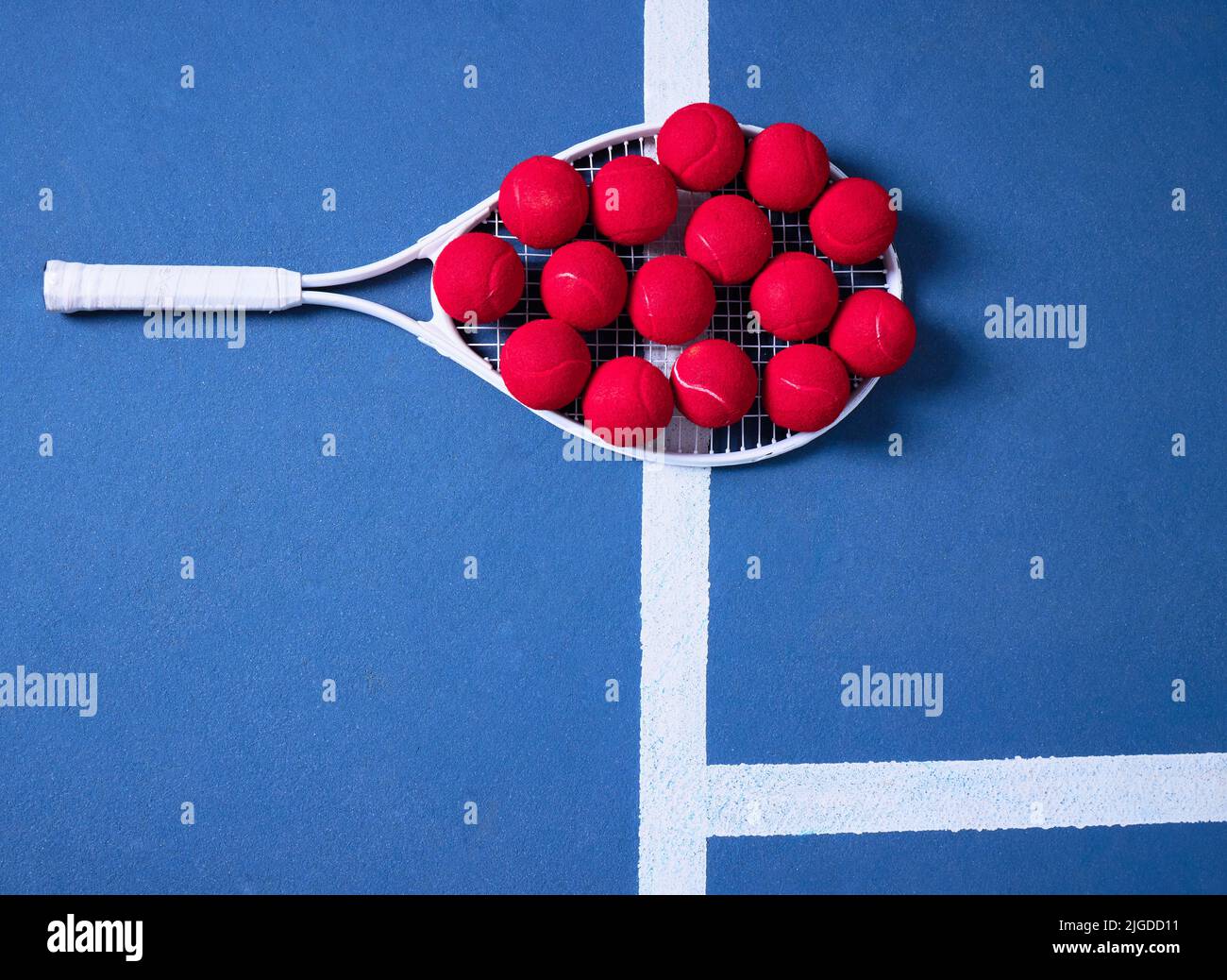 Multiple Tennis Racquets Tennis concept balls racket hi-res stock photography and images - Alamy