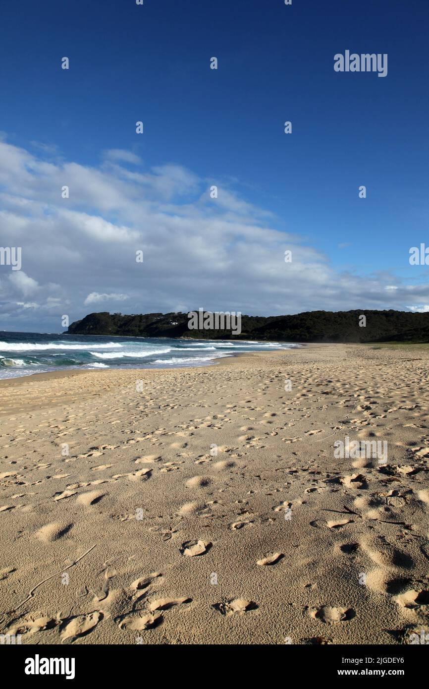 Dudley beach Newcastle Australia. Newcastle is Australia's second oldest city and has numerous beautiful beaches. Stock Photo