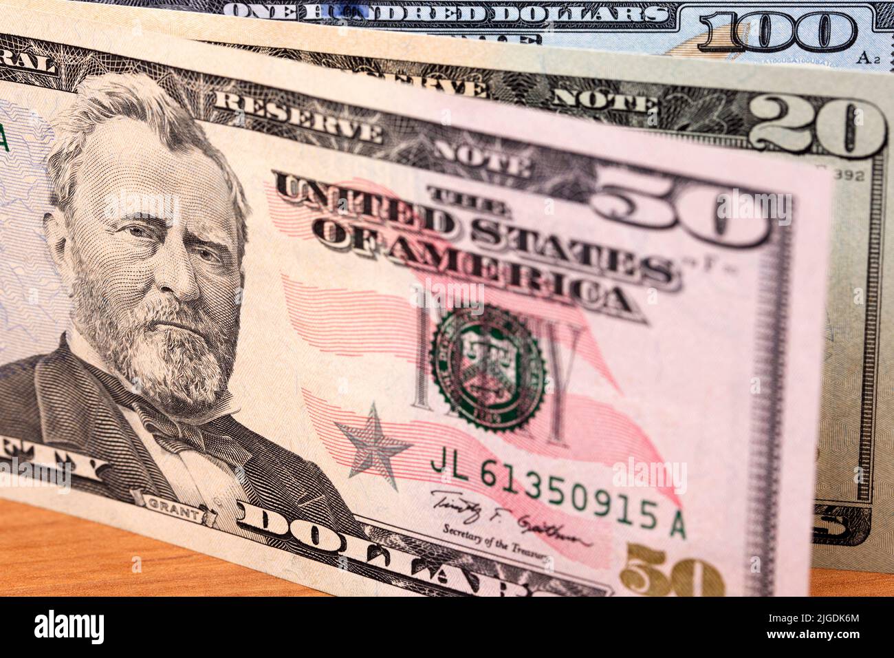 American money - Dollars a business background Stock Photo
