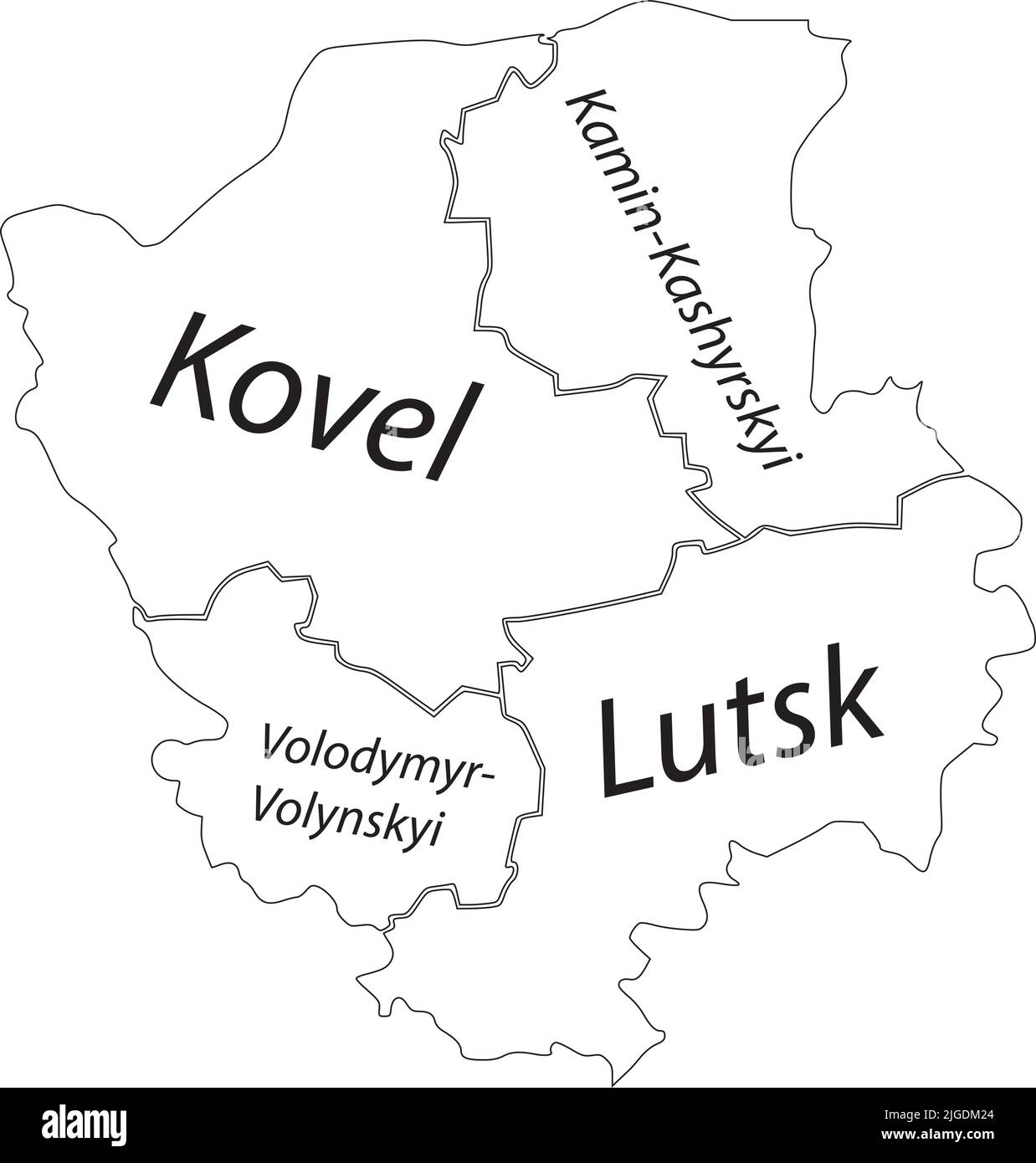 Volyn map vector hi-res stock photography and images - Alamy