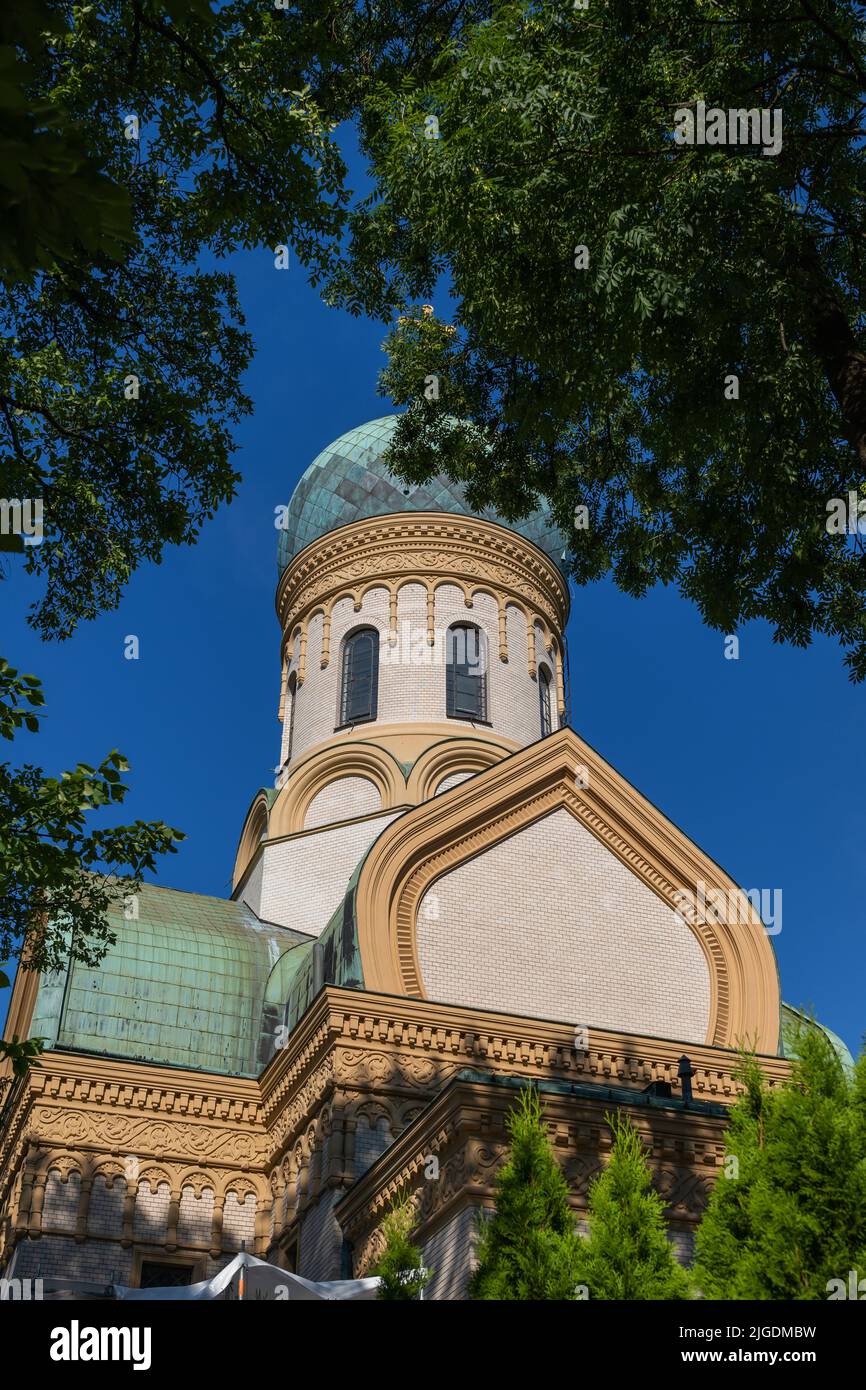 The St. John Climacus Orthodox Church (Polish: Cerkiew św. Jana Klimaka) in Wola district, Warsaw city in Poland. Stock Photo