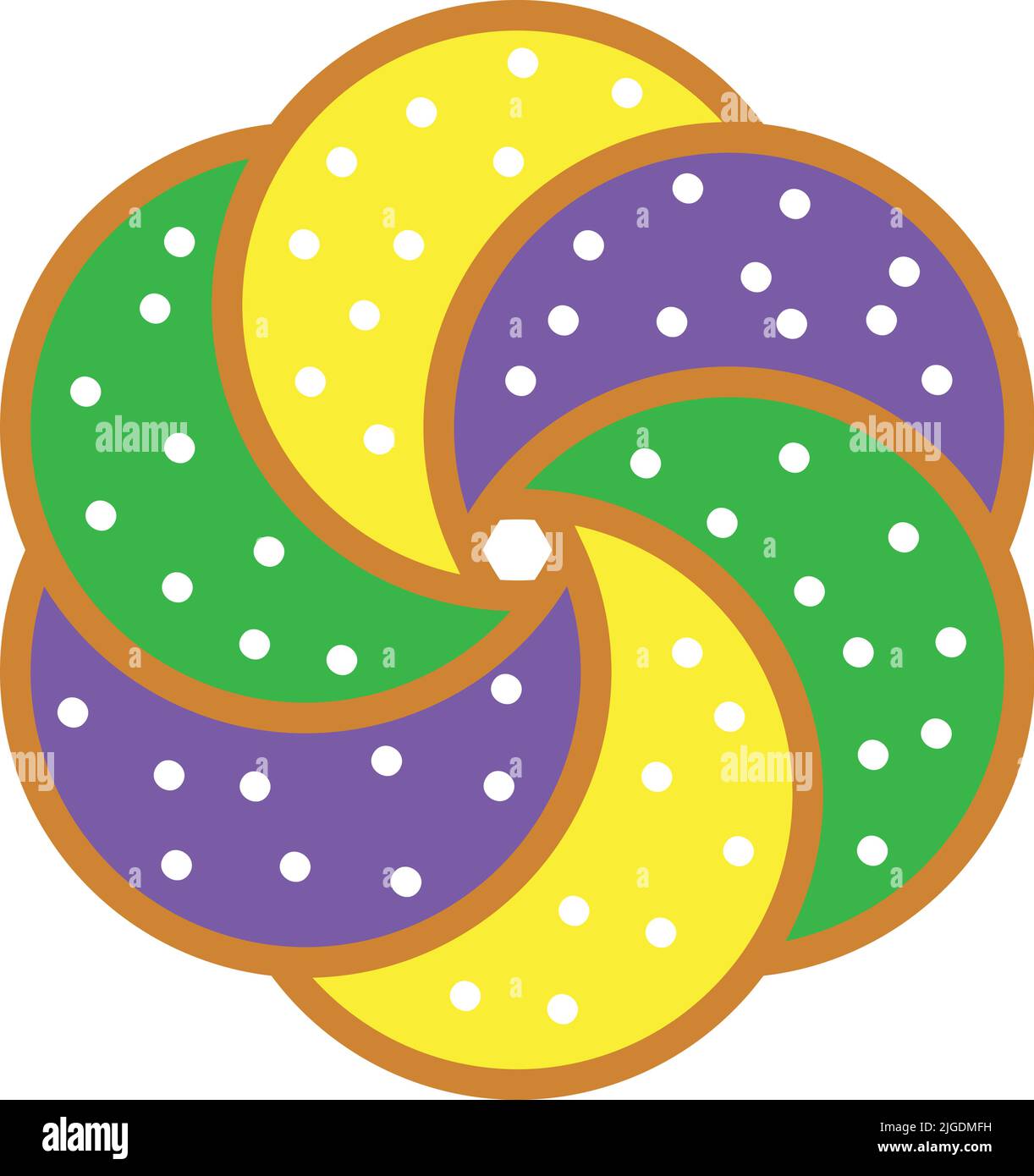 mardi gras carnival cake