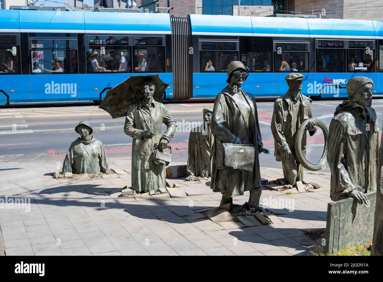 Wroclaw Poland, December 6, 2020, Monument to the Anonymous Passerby or ...