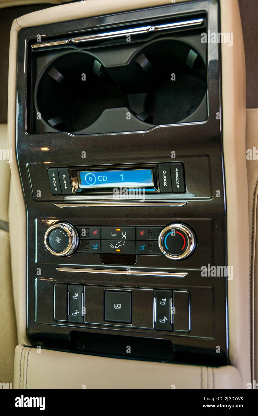 The interior of the Chinese Ford Taurus seen on a test drive in