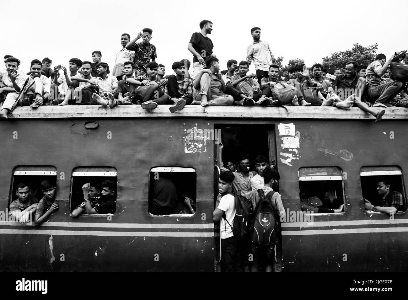 Journey by train to celebrate the biggest religious festival EidUL