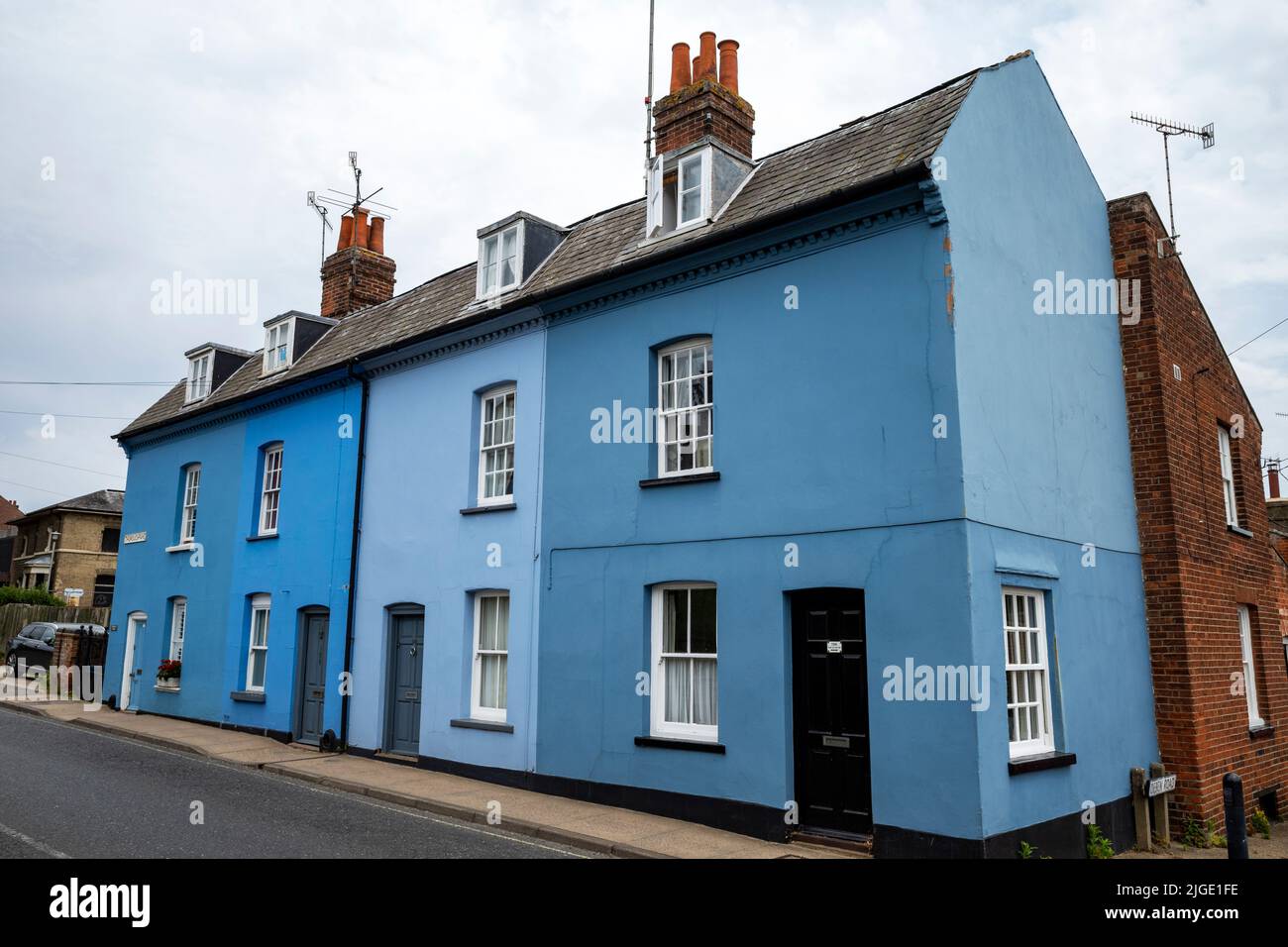 Houses Woodbridge Suffolk England Stock Photo Alamy