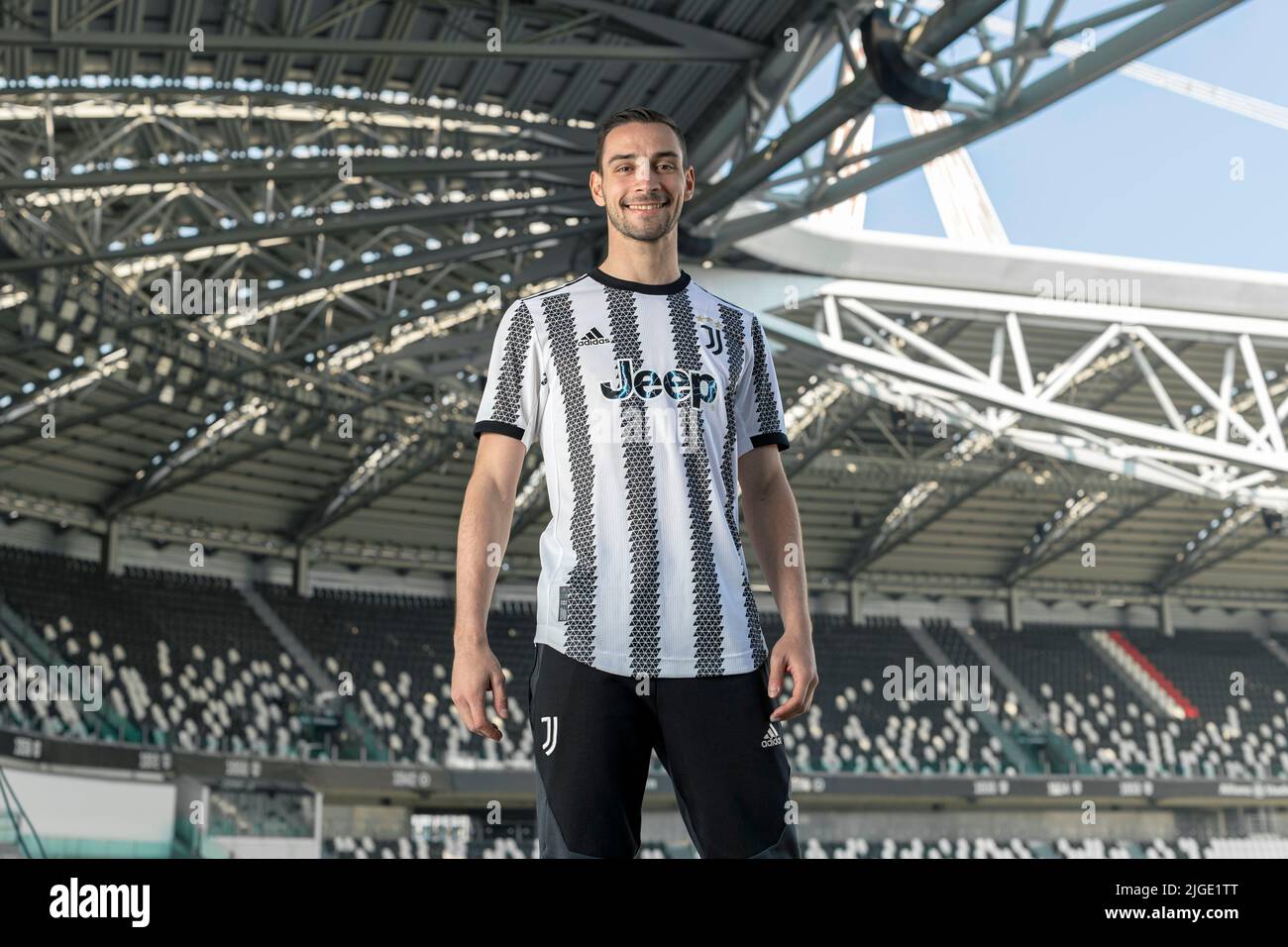 Juventus Turin home jersey for the 2022/23 season Stock Photo