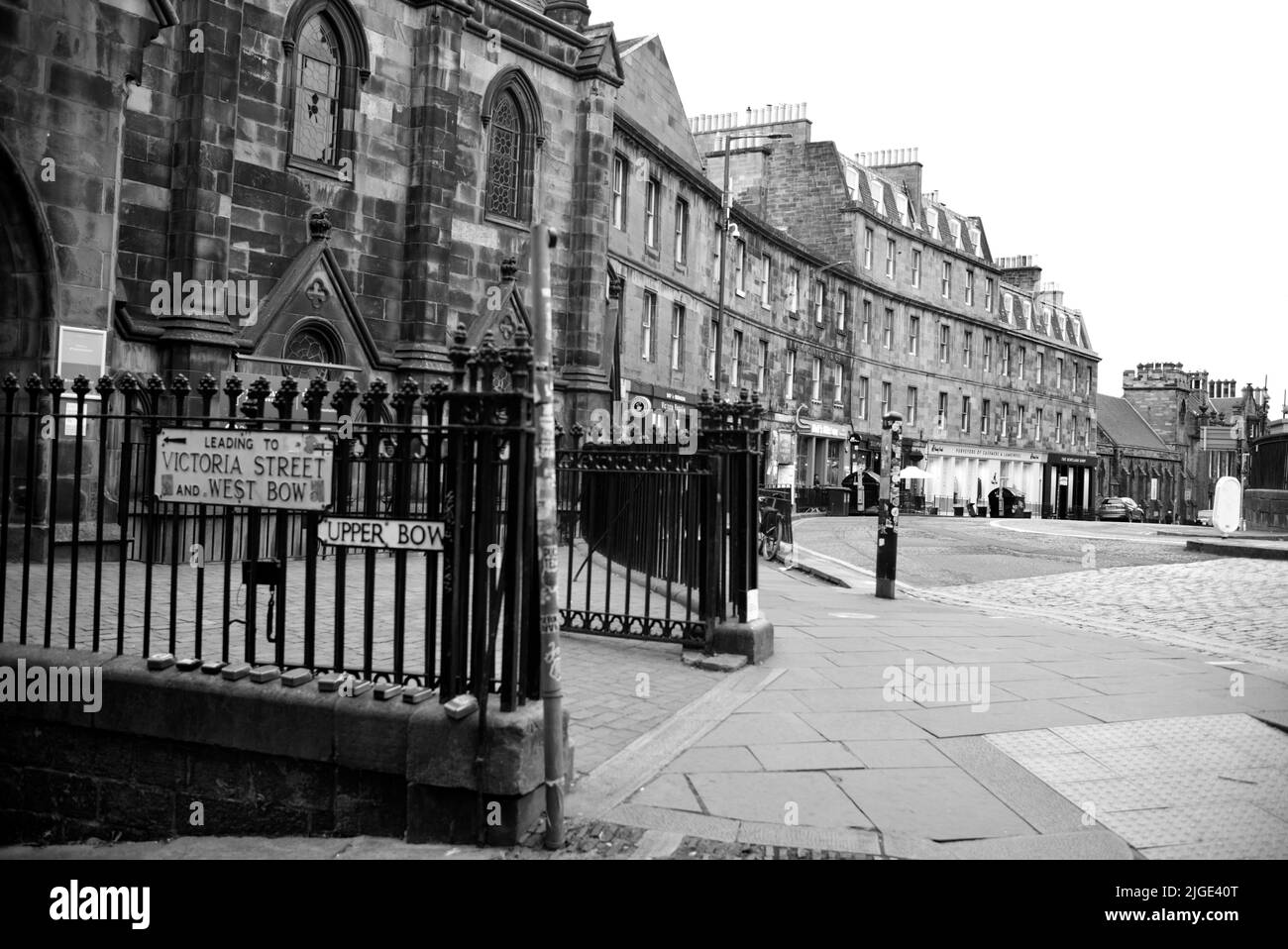 Bow Street, Edinburgh Stock Photo