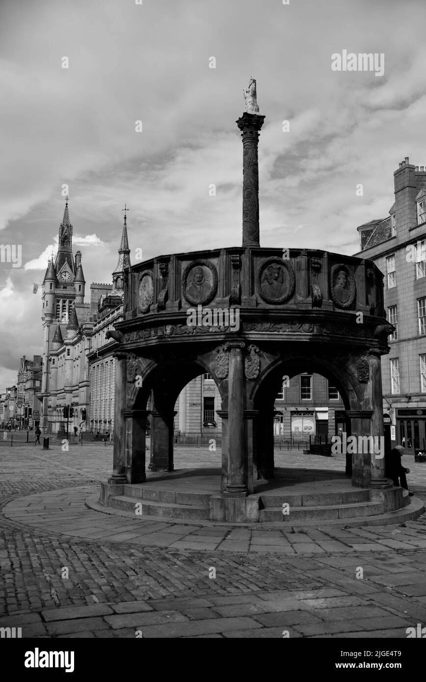 Castlegate, Aberdeen, Scotland Stock Photo