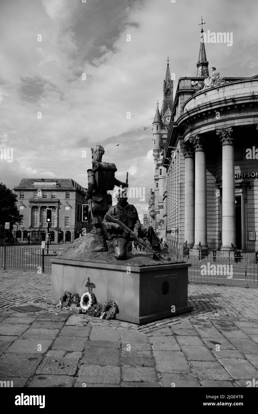 Castlegate, Aberdeen, Scotland Stock Photo