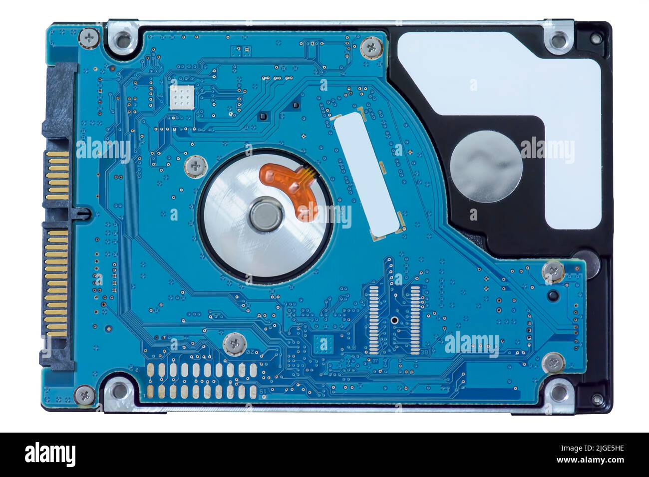The SATA hard disk drive on white background Stock Photo Alamy