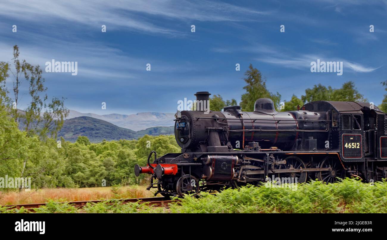 STRATHSPEY STEAM RAILWAY BOAT OF GARTEN SCOTLAND THE STEAM TRAIN AND