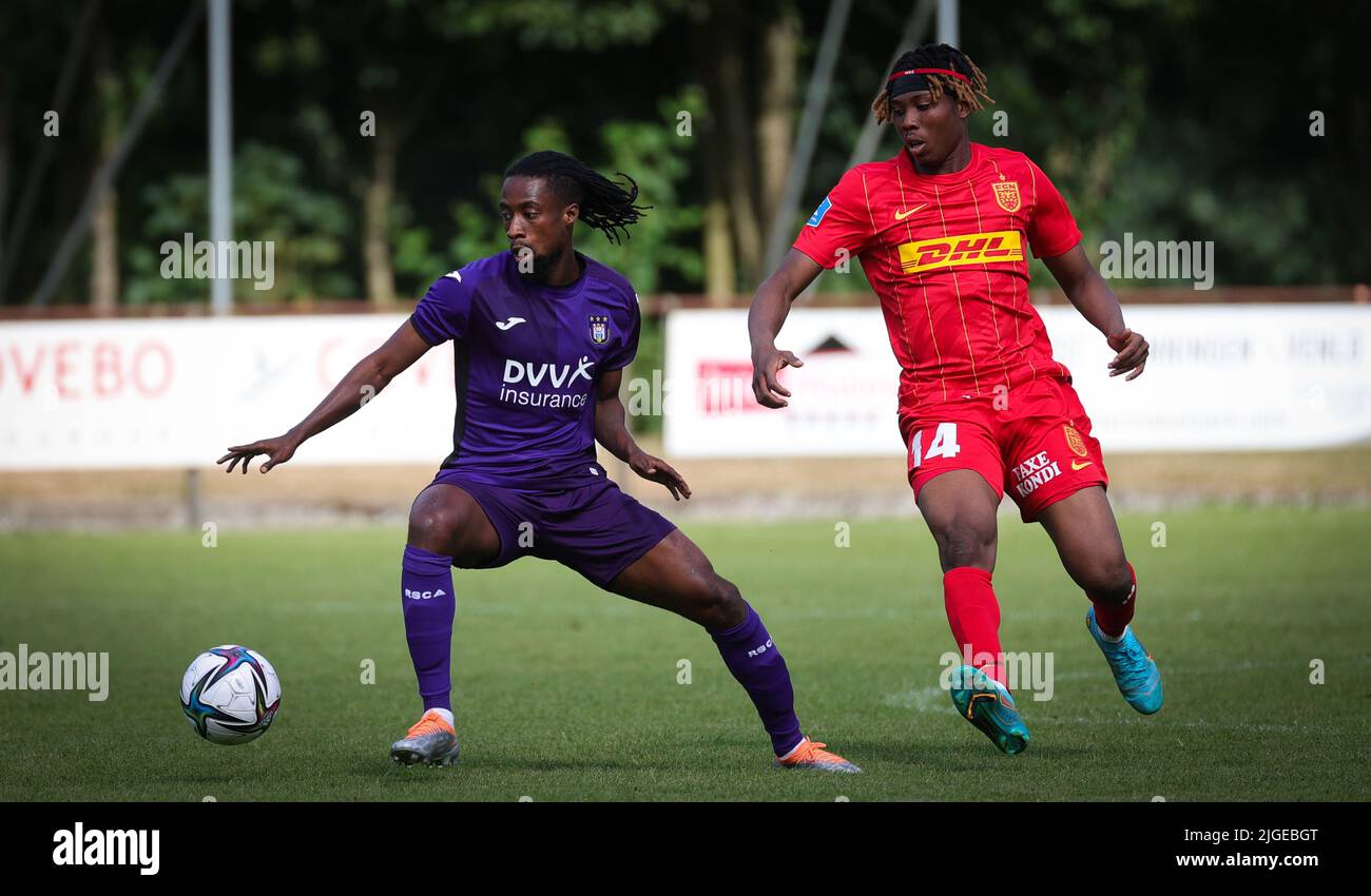 Majeed Ashimeru of RSC Anderlecht Controls the ball during the UEFA News  Photo - Getty Images