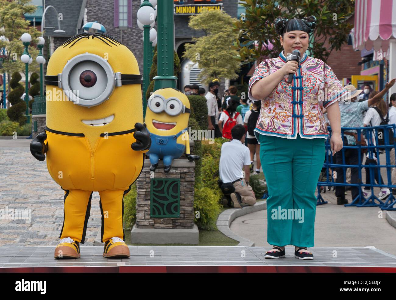 Osaka, Japan. 10th July, 2022. Japanese voice cast and comedian Naomi ...