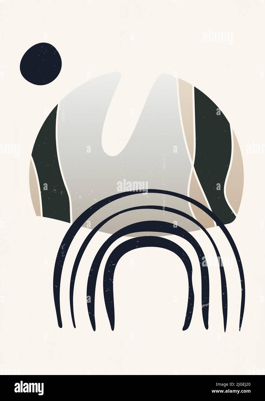 Gradient abstract textured illustration poster. Stock Vector