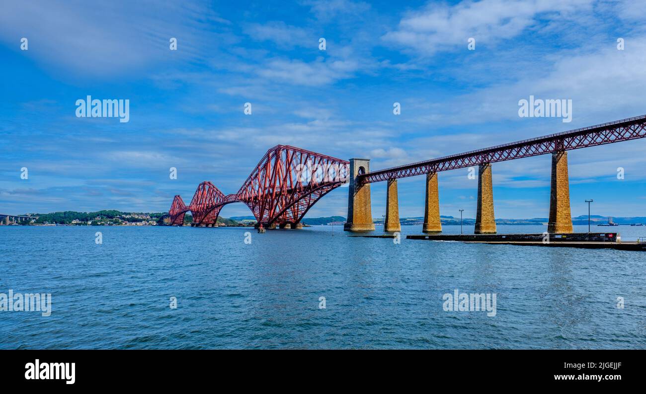 The Forth Rail Brisge from South Queensferry, Scotland Stock Photo