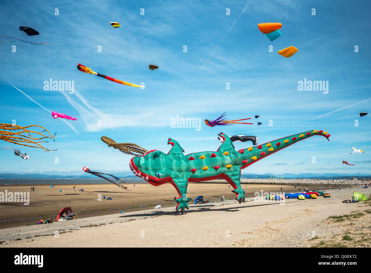 Morecambe 'Catch The Wind' Kite & Music Festival 2022 with dozens of