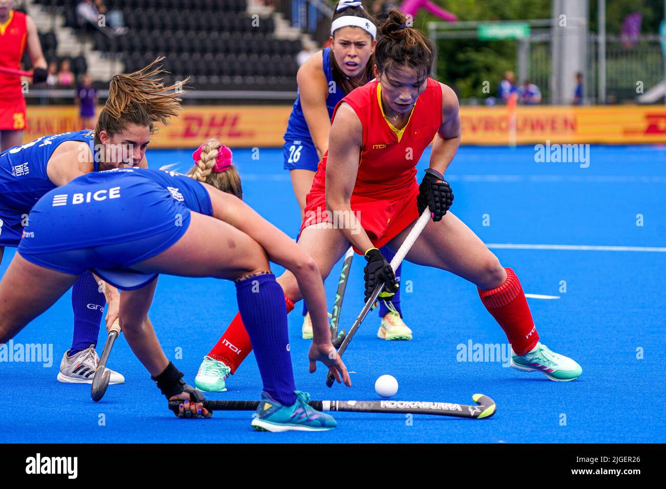 AMSTELVEEN, NETHERLANDS JULY 10 Jiaqi Zhong of China during the FIH