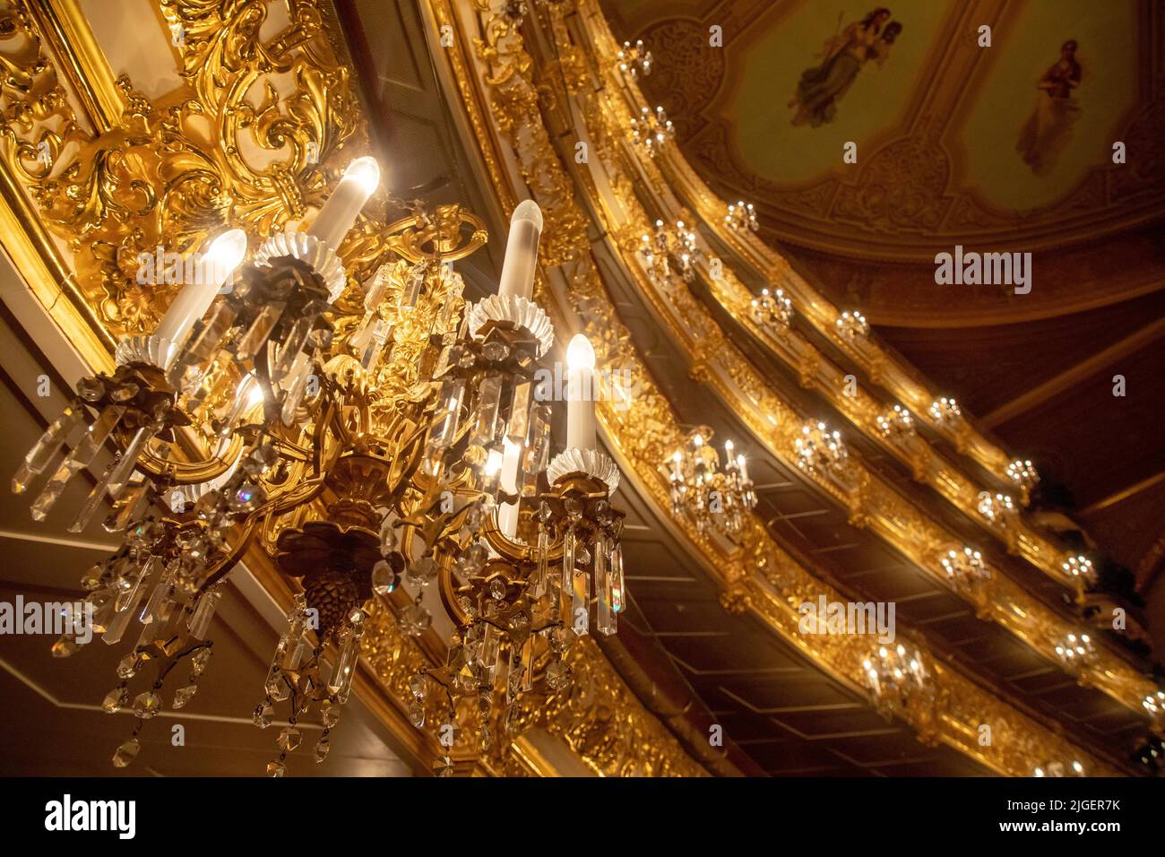 Bolshoi theatre chandelier hi-res stock photography and images - Alamy