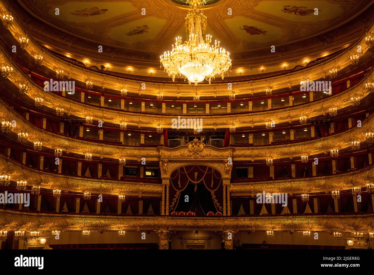 View from the stage to the interior of auditorium in the State ...