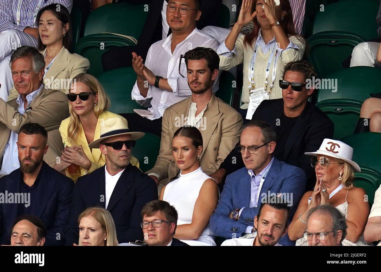 Poppy Delevingne, Andrew Garfield, Vito Schnabel, Jason Statham and