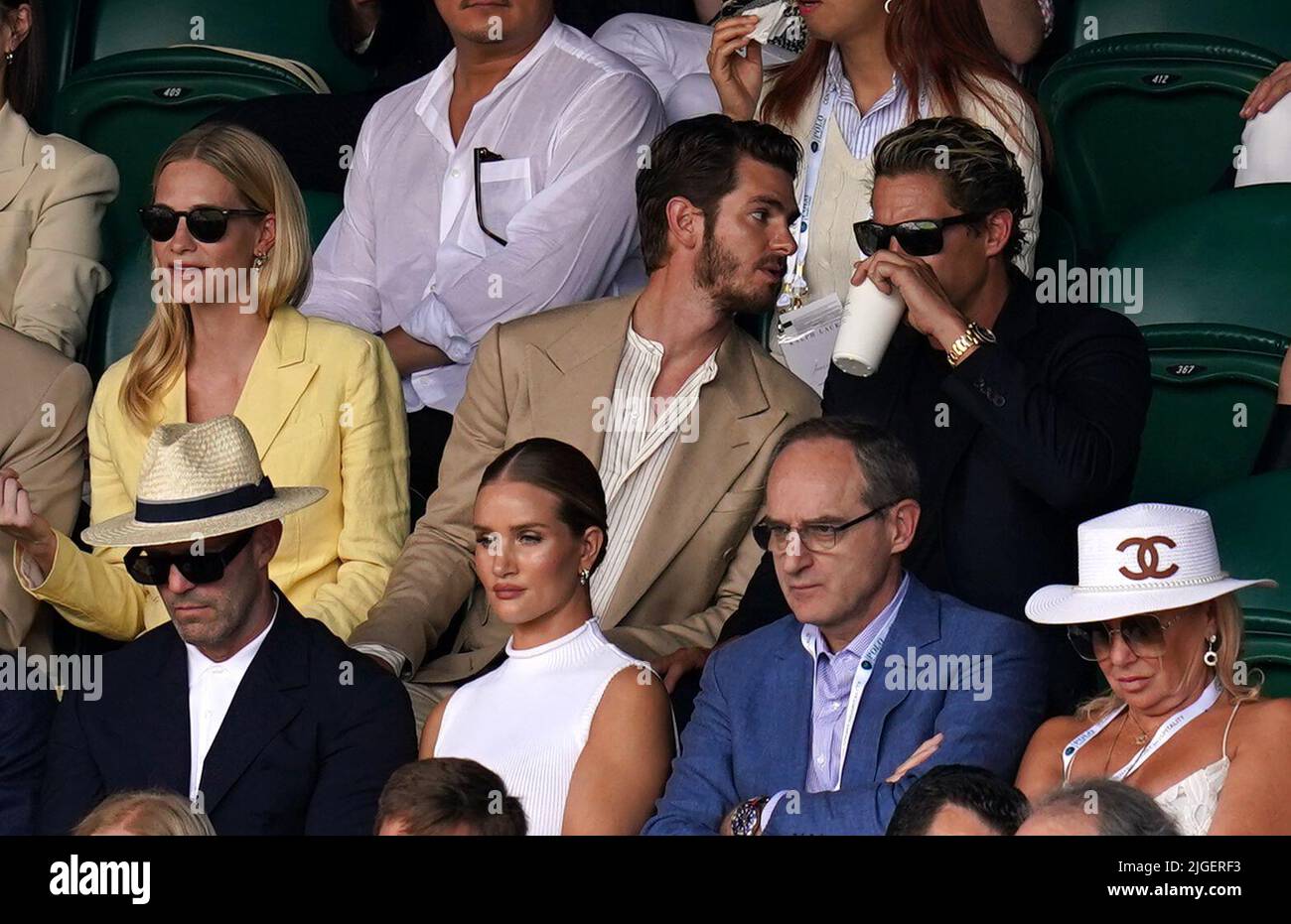 Poppy Delevingne, Andrew Garfield, Vito Schnabel, Jason Statham and