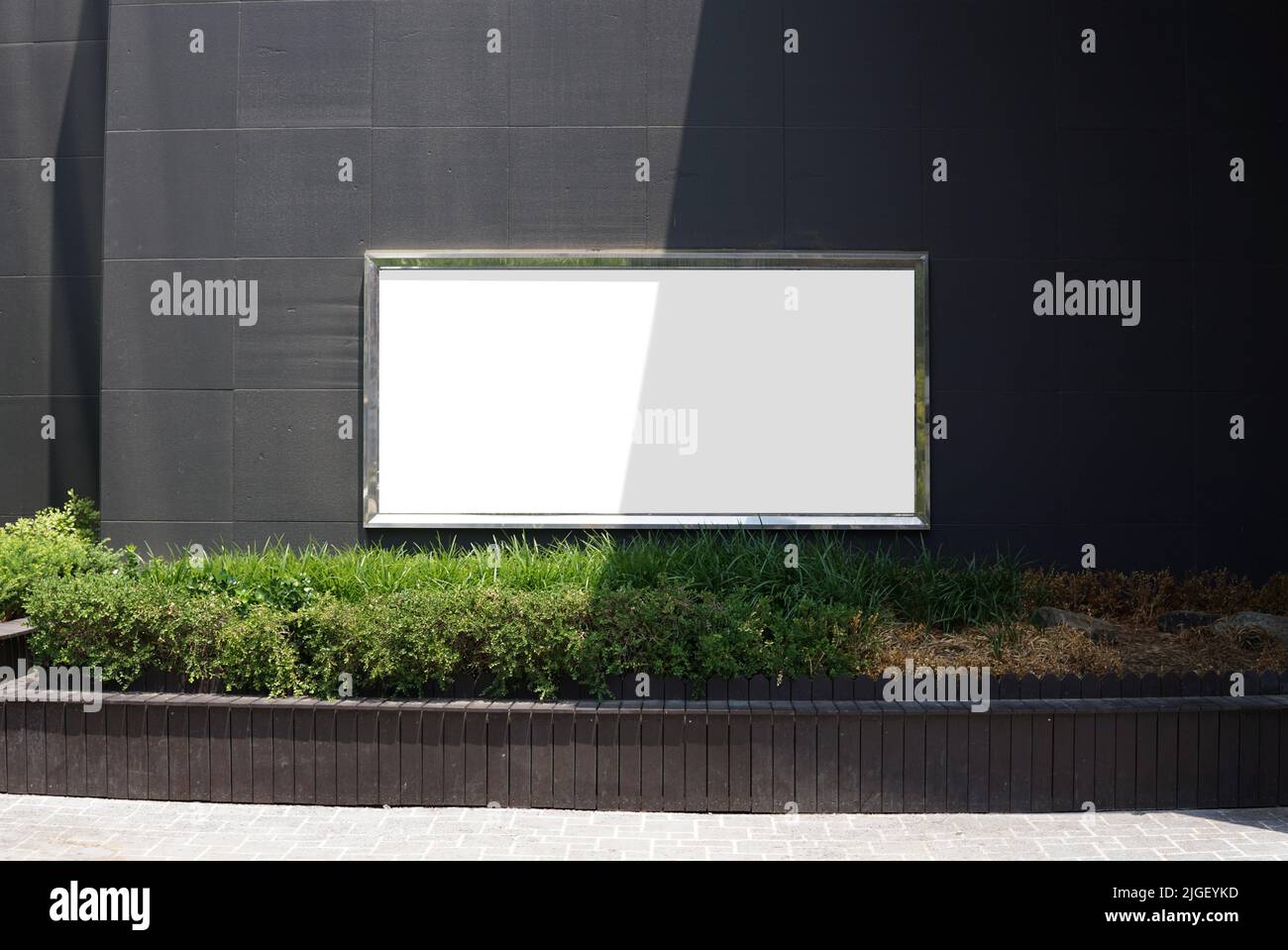 Advertising poster board outside department store Stock Photo Alamy