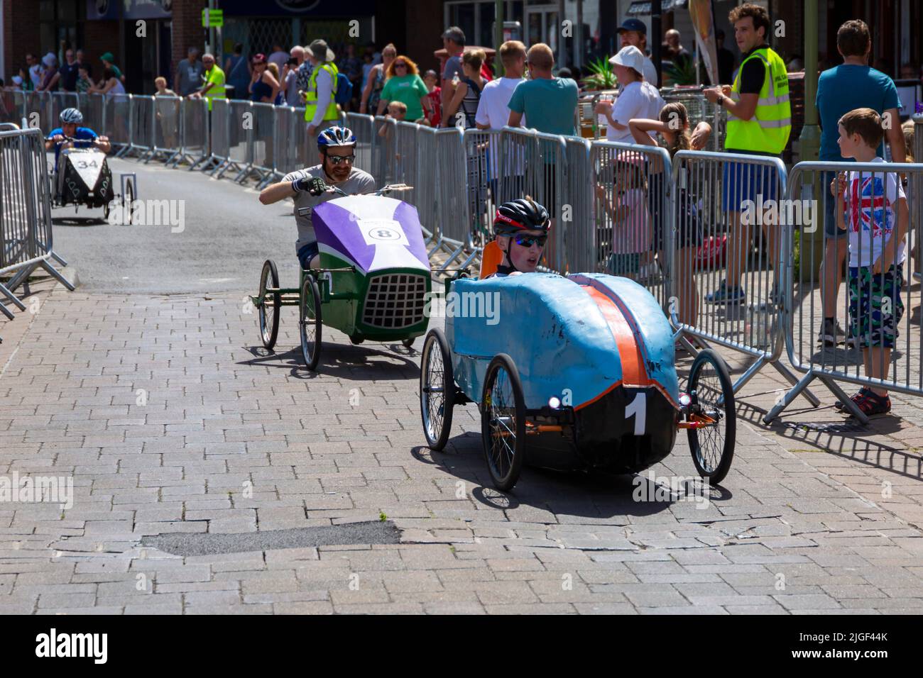 Ringwood, Hampshire, UK. 10th July, 2022. The British Pedal Car Grand